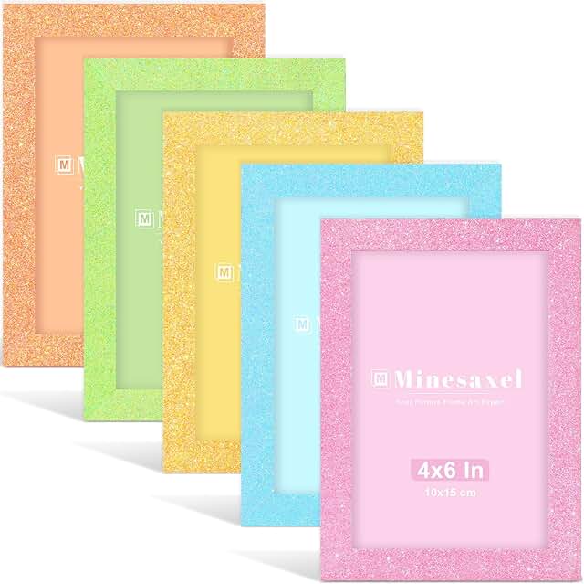 12 Kitchen Office Ideas for Integrated Practical Work Zones 120 4x6 Colorful Picture Frame Set of 5, Wall Gallery 4 x 6 Glitter Photo Fr...