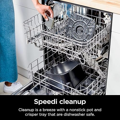 Miniatura 9 de Ninja SF301 Speedi - Olla rápida y freidora de aire, capacidad de 6 cuartos de galón, funciones 12 en 1 para cocinar al vapor, hornear, asar,