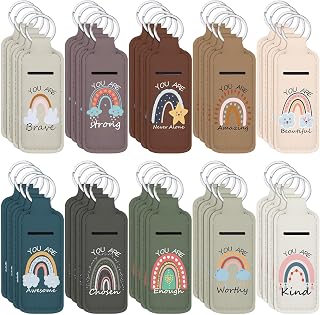 Ctosree 40 Pcs Customer Service Week Gift Bulk Vet Tech Appreciation Rainbow Lipstick Holder Inspirational Words for Pastor