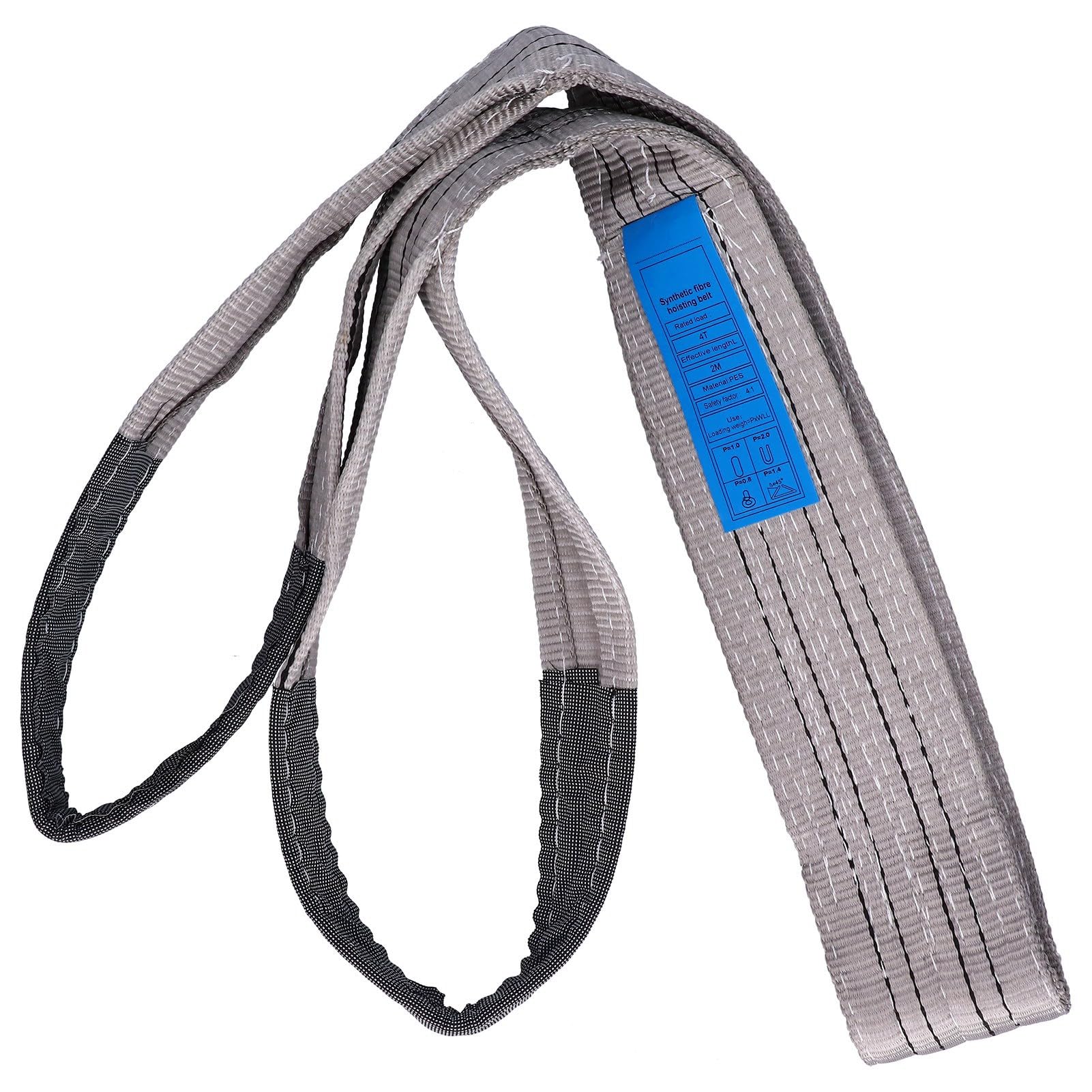 4t Sollevamento cinguettatura imbracatura, 100 mm / 3,9 pollici di larghezza un pezzo in terapia per tessitura materiale materiale sling piatto per il trasporto (5m （16.40ft）)