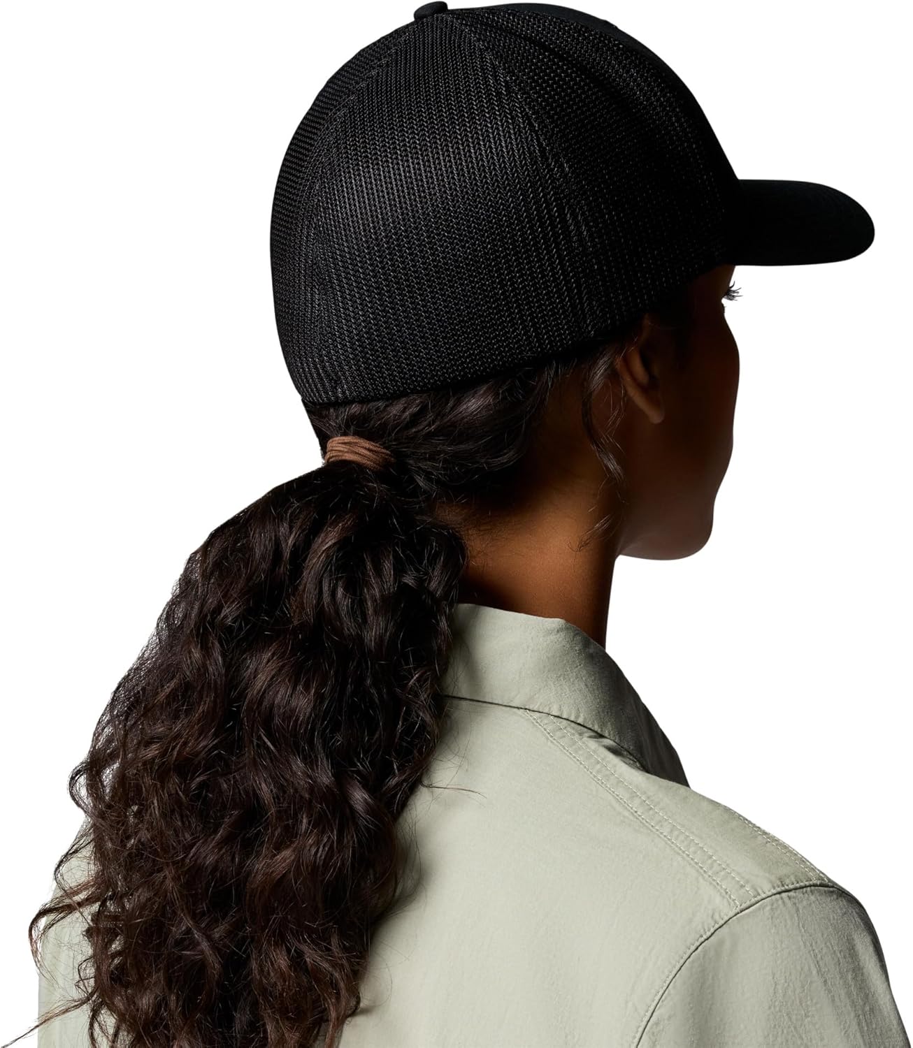 Columbia Unisex Mesh Ball Cap, Black/White, XX-Large - Image 6