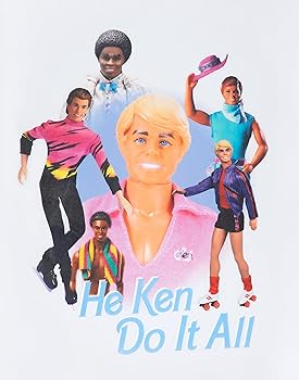 Barbie Ken Mens T-Shirt | Adults Classic Short Sleeve Graphic Tee