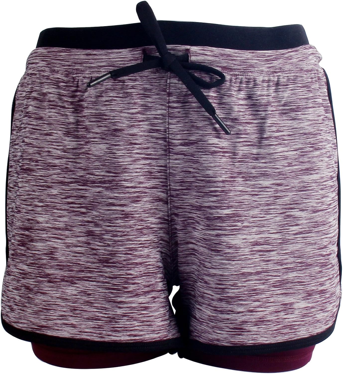 RIBOOM Women Workout Fitness Running Shorts Double Layer Active Yoga Gym Sport Shorts : Sports & Outdoors