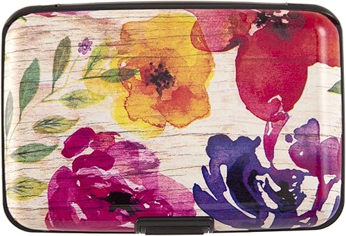 Cartera con bloqueo RFID para tarjetas de crédito para mujeres y hombres, mini funda delgada de metal duro de aluminio para tarjetas de visita