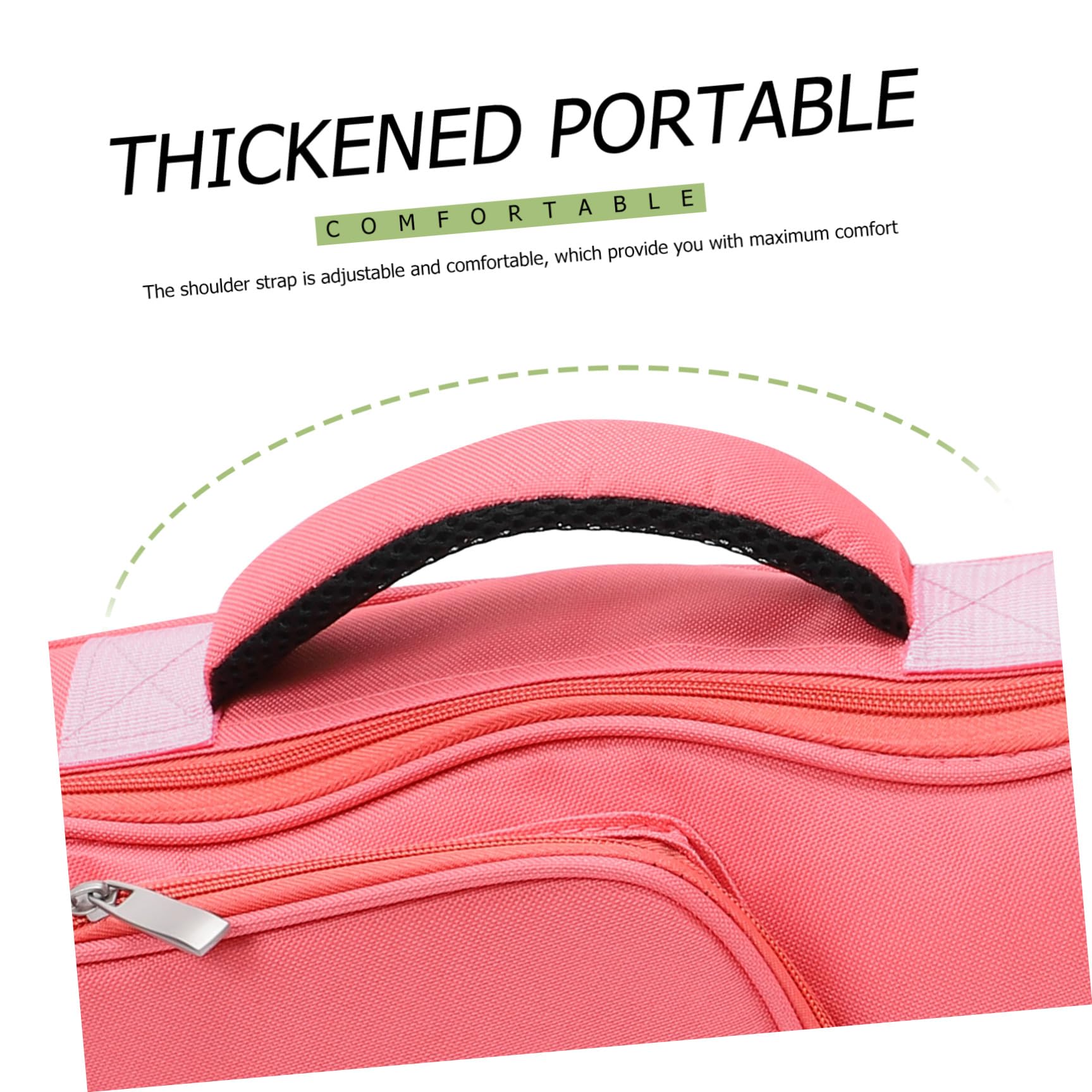 Funda Acolchada para Ukelele Portátil de Lona Oxford Rosa 26/27 Pulgadas