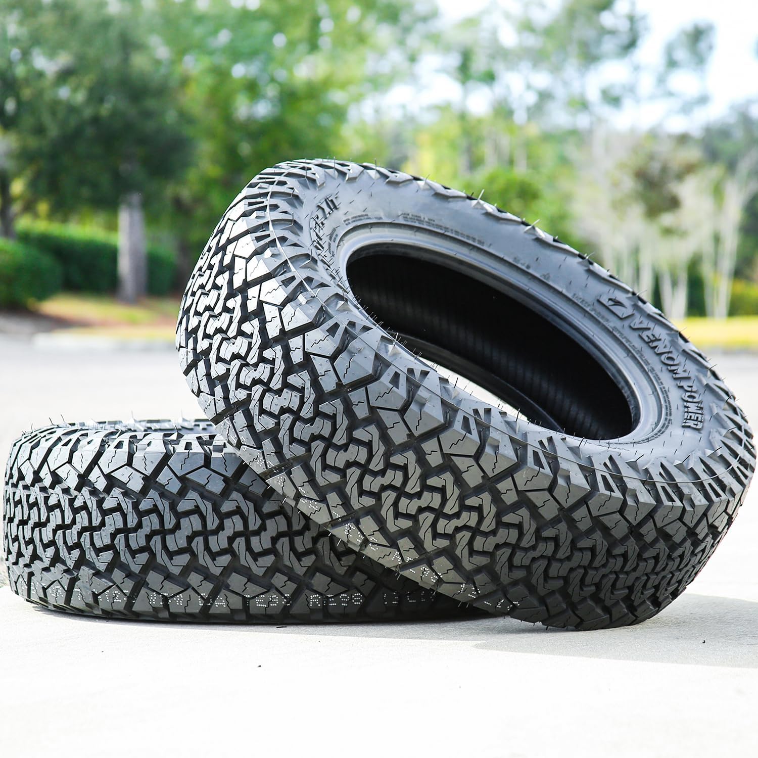 Venom Power Terra Hunter X/T 2 Commercial Van Radial Tire-225/75R16 225/75/16 225/75-16 122/121R Load Range F LRF 12-Ply BSW Black Side Wall