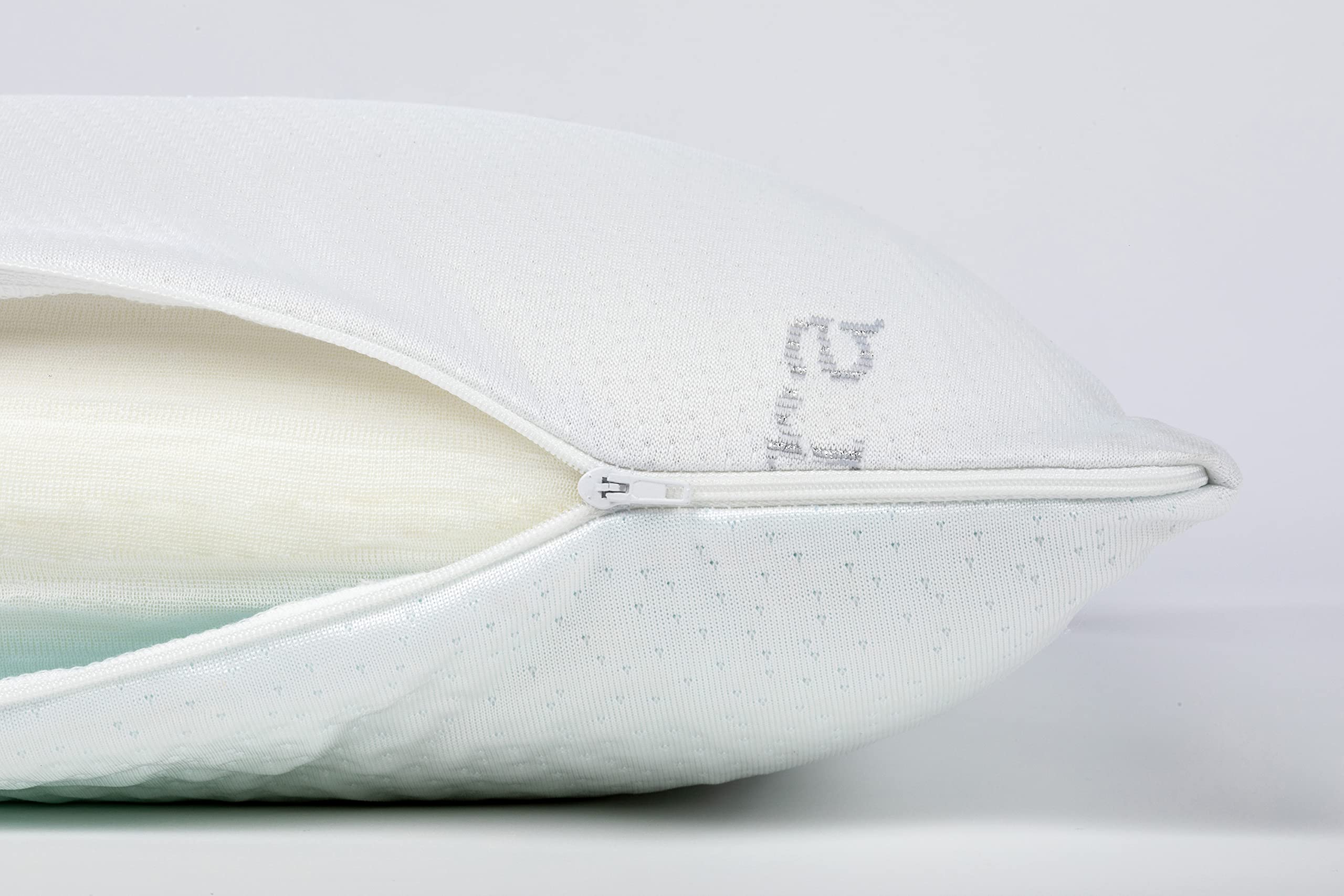SEASONS - Almohada Viscoelástica 70 cm, Antiácaros y Antibacterias, Tejido Cooler, Doble Funda, Tratamiento con Limpieza de Ozono, Fabricado en España