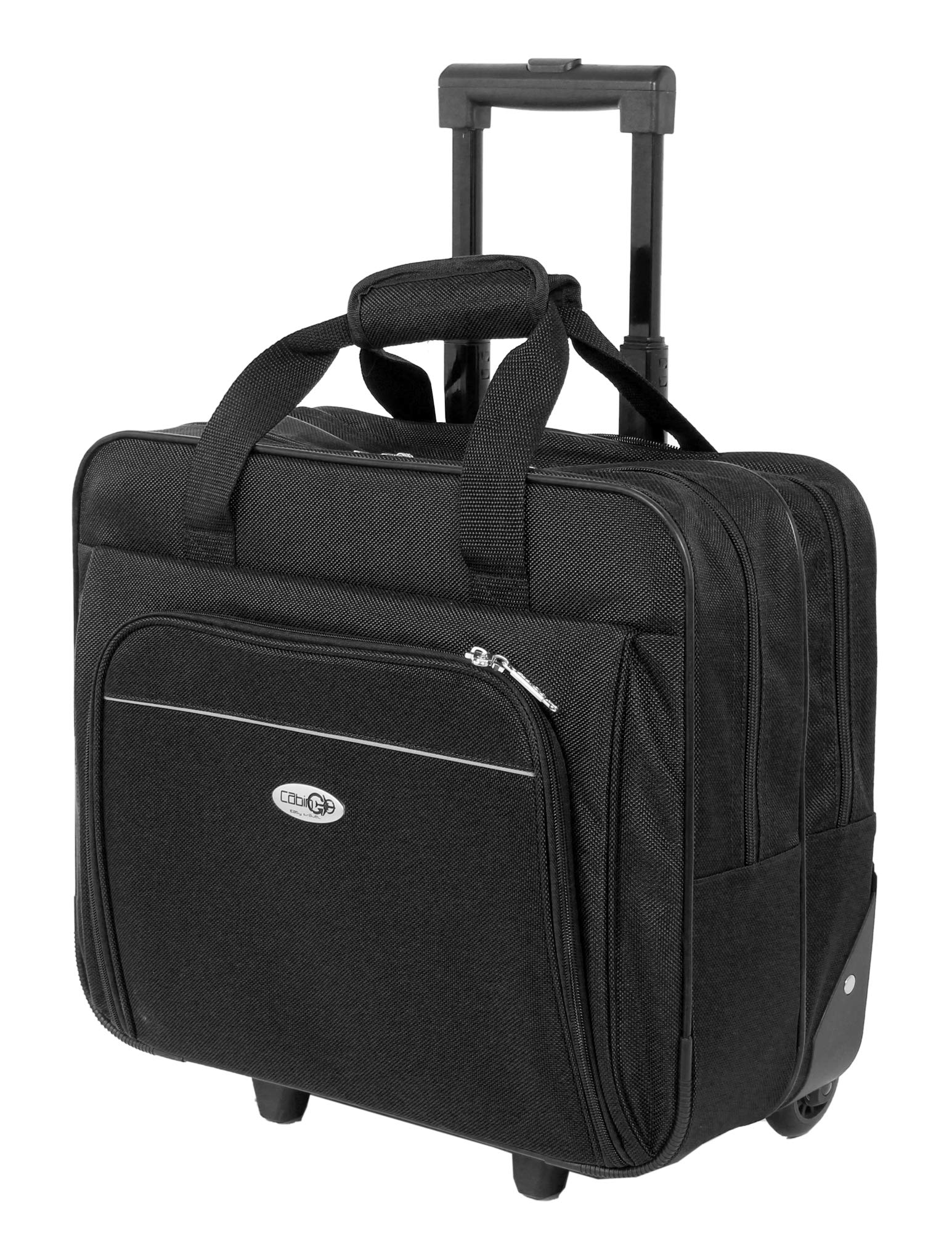 CABIN GO 5592 Trolley morbido con rotelle girevoli porta computer da 15,6 pollici, Borsa pilota da viaggio porta laptop, Trolley pilota dimensioni da bagaglio a mano