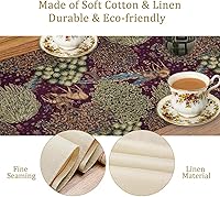 Vista 159 de Camino de mesa de mediados de siglo, moderno patrón atómico absctract geométrico retro de los años 1950 y 1960 S para decoración de mesa del hogar