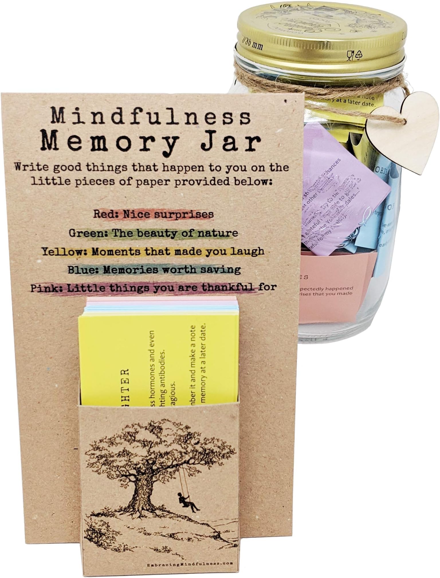 Embracing Mindfulness Memory Jar - Share, Cherish and Re-Live Memories Throughout The Year