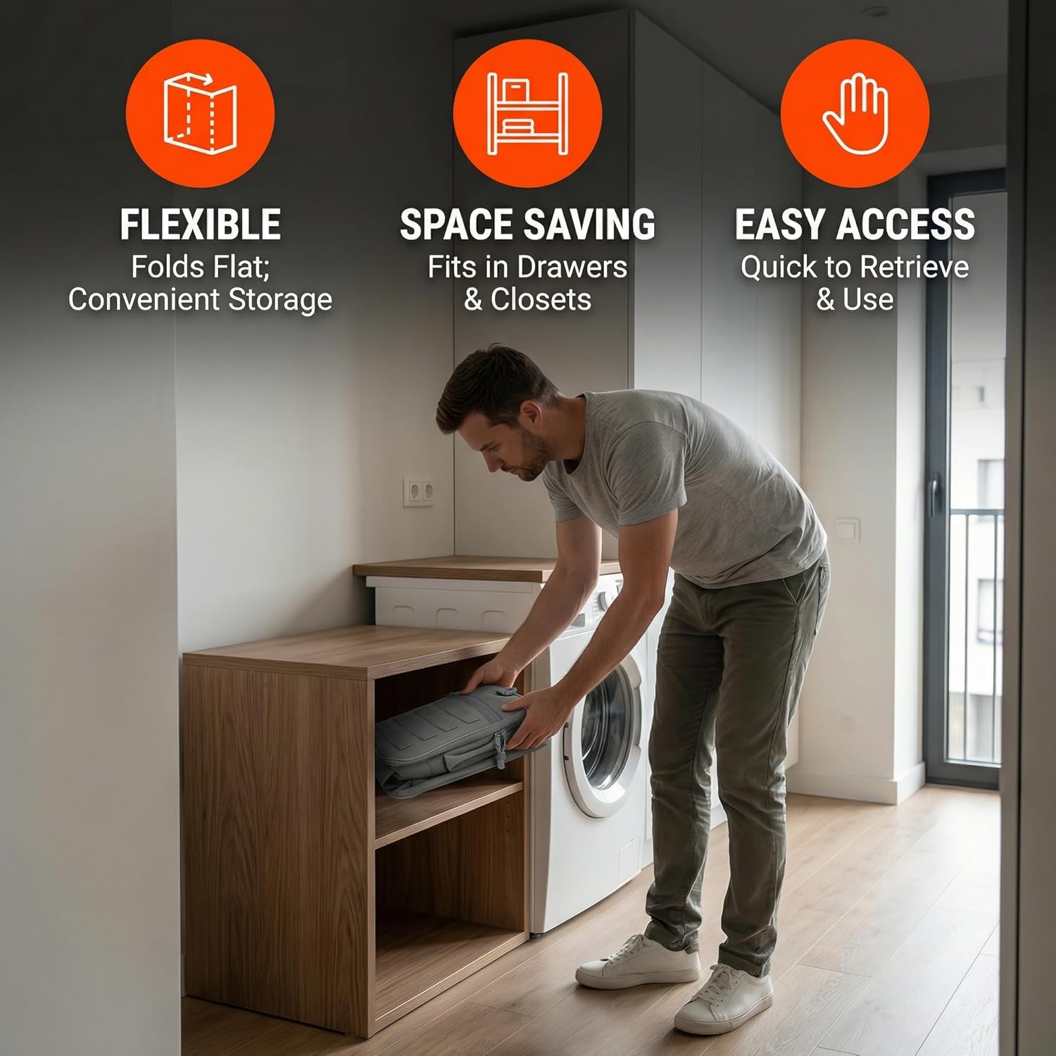 Military Tactical Outdoor Gym Bag Small Duffel Bag with Shoes Compartment for Sports Travel Camping Hunting (B-Grey) - Image 8