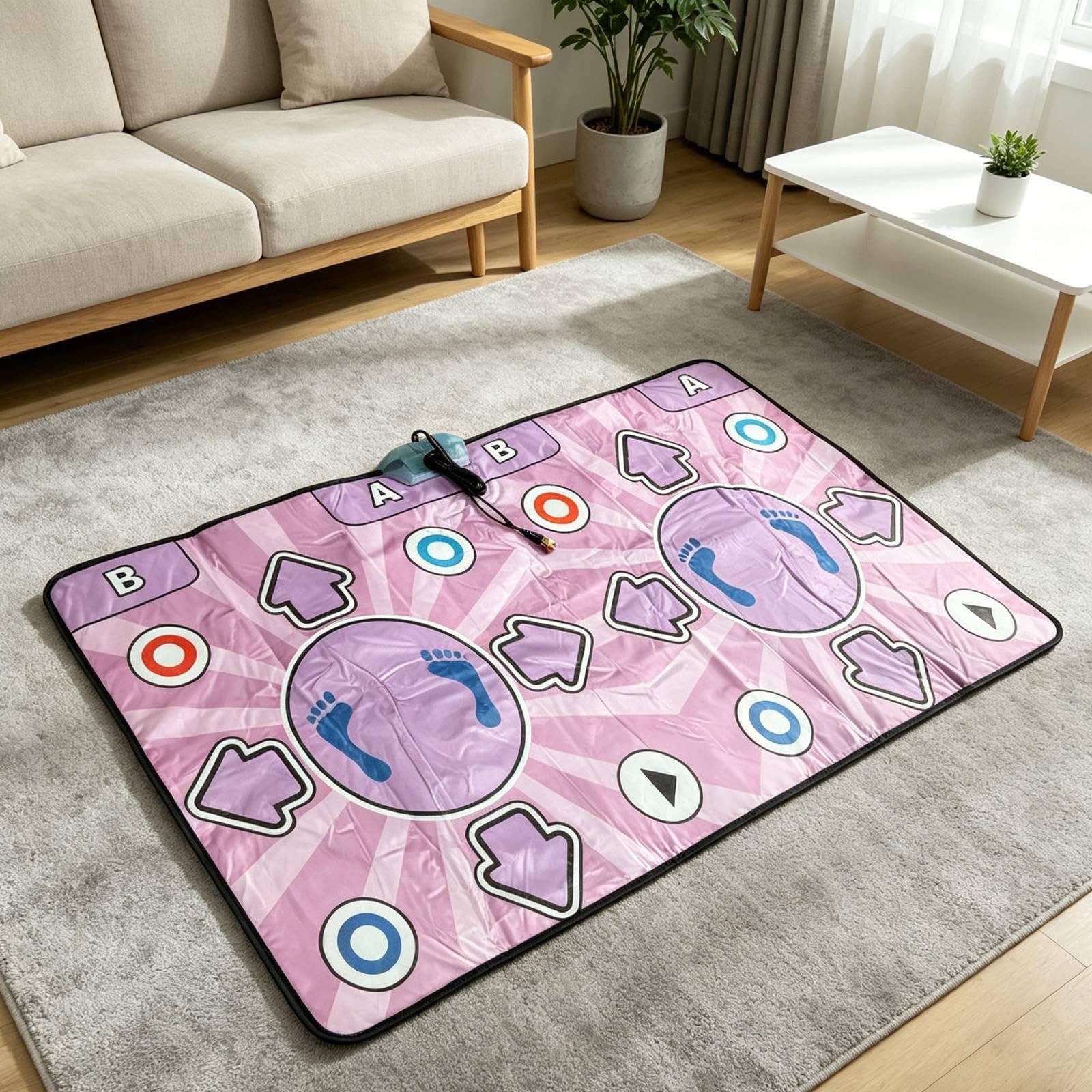 Tappetino da Ballo Giocattolo, Coperta Portatile, Gioco per Famiglie, Regalo di Compleanno, Tappetino da Gioco
