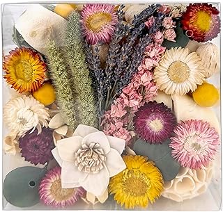 ANDALUCA Maison Box Dried Flowers Fragrance Potpourri Decorative Vase & ...