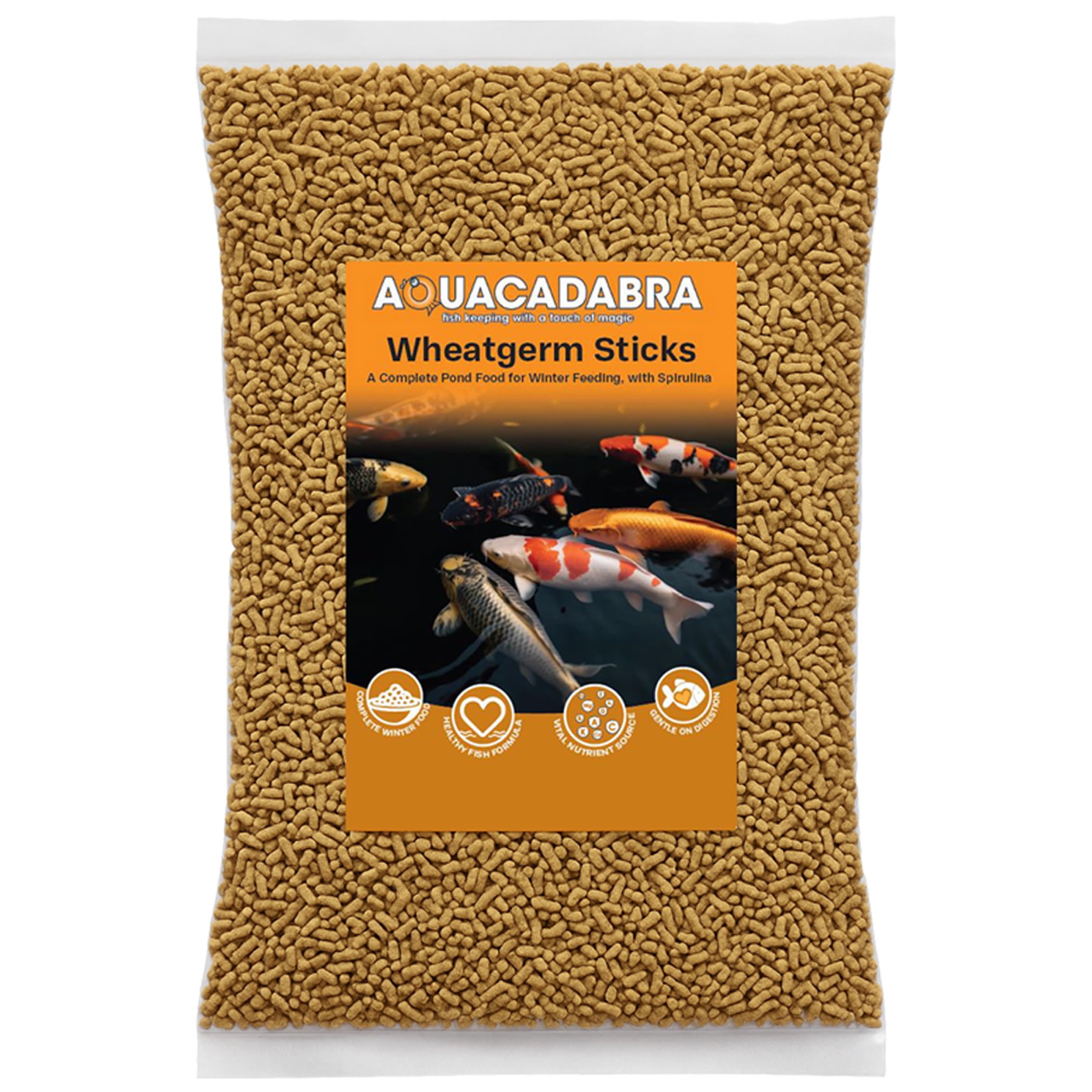 Aquacadabra Pond Wheatgerm Winter Autumn Cold Weather Koi Fish Food Sticks 10kg