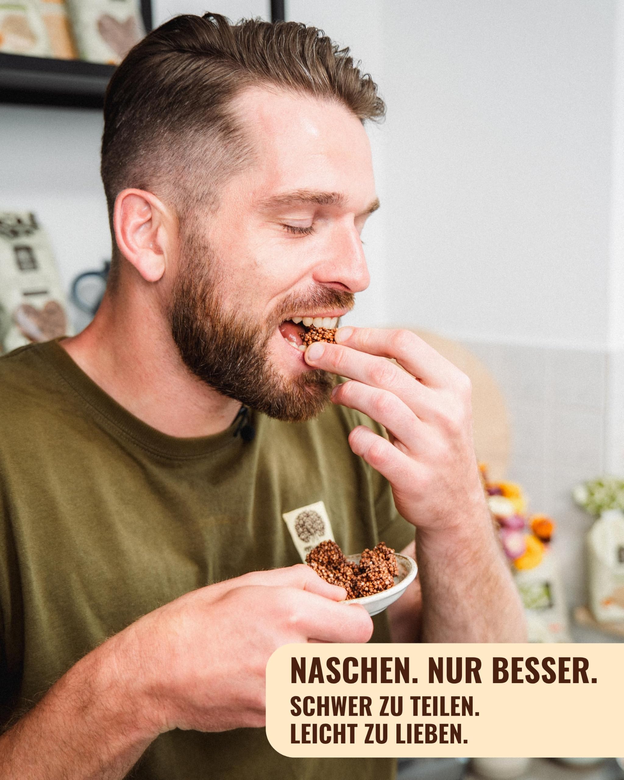 Mudda Natur Bio Quinoa Bites mit Haselnuss – veganer & glutenfreier Snack