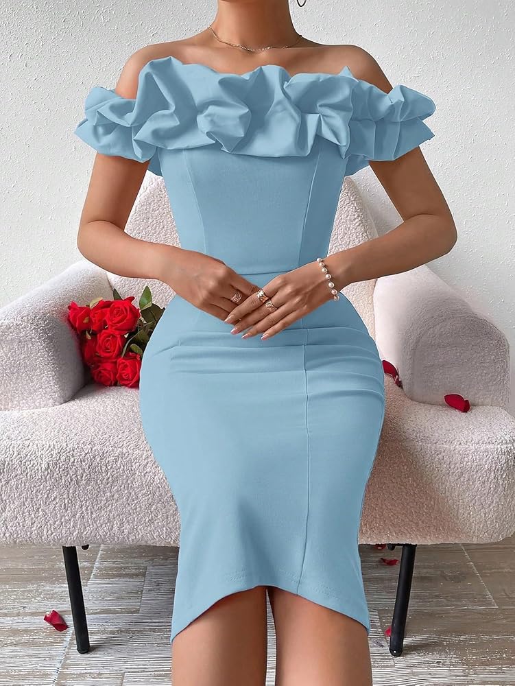 METOES Women 2024 Summer Casual Short Sleeve Midi Dress One