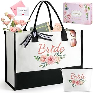 Birthday Gifts for Women Mothers Day Gifts for Mom Wife Grandma Daughter Sister Friends Female Tote Bag and Makeup Bag Set