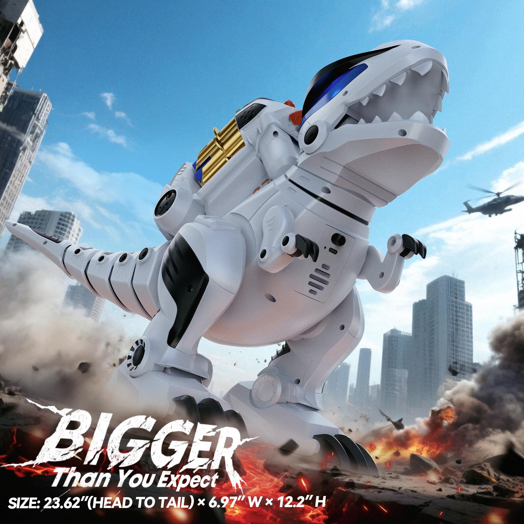 Snapklik.com : Ruko 8809 Remote Control Robot Dinosaur Toys For Kids ...
