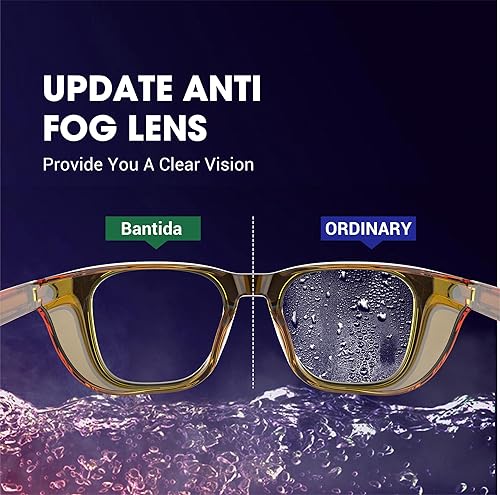 Miniatura 4 de Bantida Gafas de seguridad antivaho Gafas protectoras anti luz azul gafas de protección para mujeres y hombres