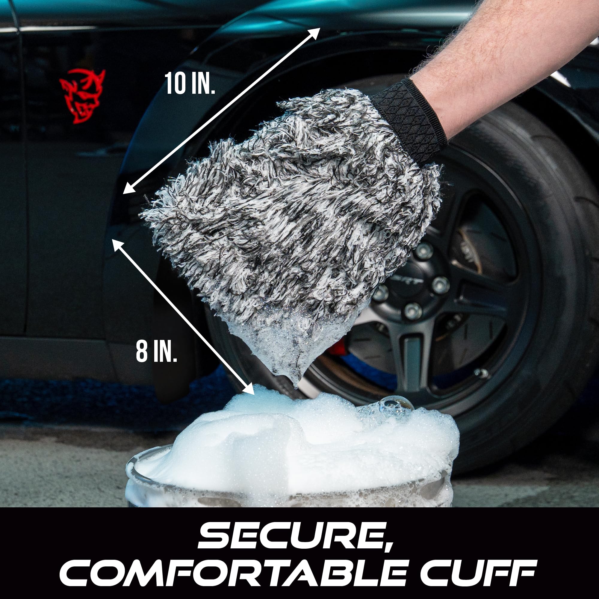 Amazon.com: VIKING Car Wash Mitt, Premium Microfiber for Car