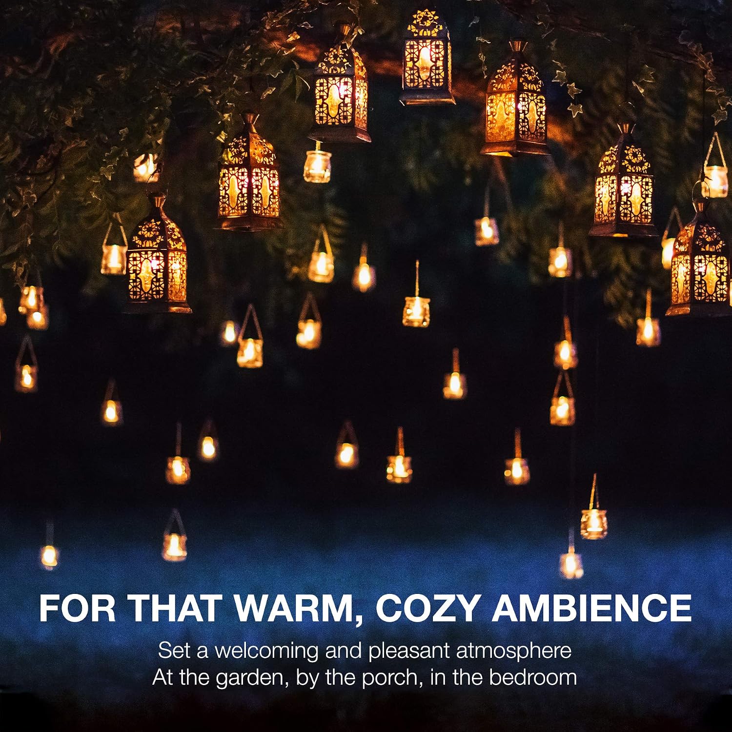 Vont Flameless LED Candles, Flickering, Battery Powered, Real Wax, Realistic Decor Unscented, Batteries Included (24 Pack)