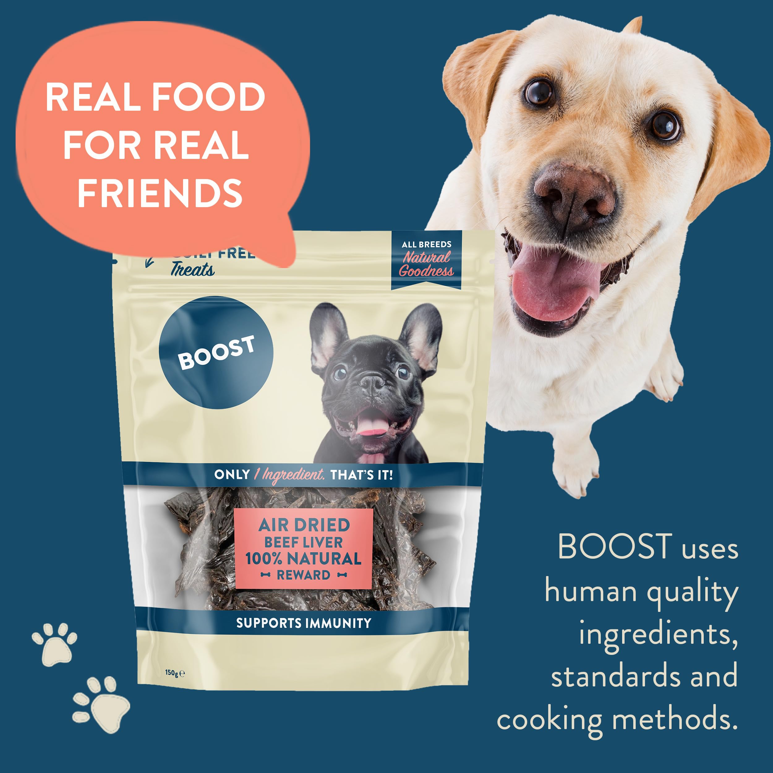 BOOST Air-Dried Grain-Free Treats for Dogs, 100% Natural Dog Chews, Nothing Artificial, Single Ingredient - Image 3