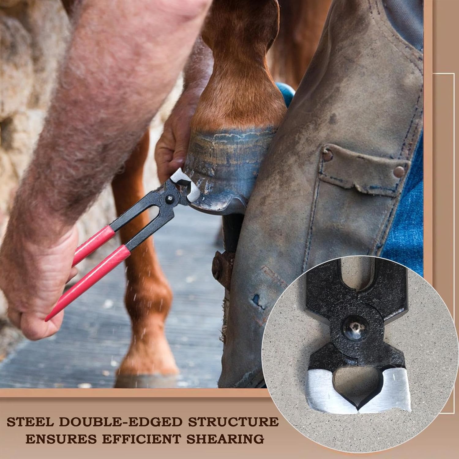 蹄切りバリカン | ヤギ用装蹄具 | 動物用蹄ケア 馬 牛 羊の装蹄具 蹄手入れ用クリッパー トリマー