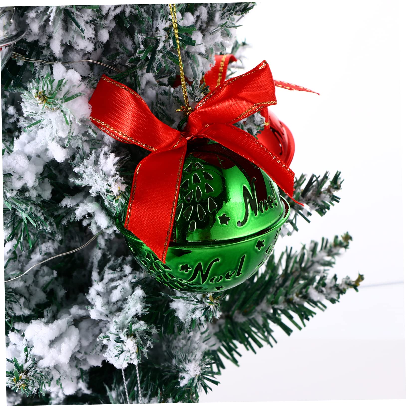 IMIKEYA 12pezzi Campanelle Natalizie Pendenti Decorazioni Sospese per Albero di Natale Ornamenti Allungati