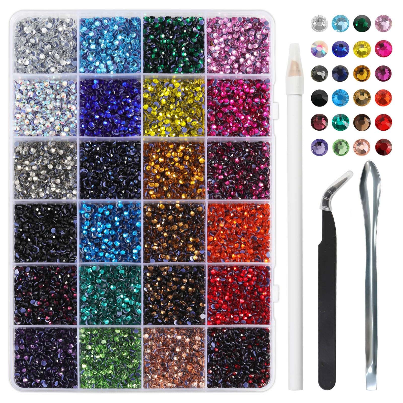 BEADSLAND Hotfix Rhinestones Mixed 24 Colors