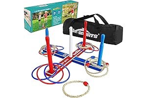 Elite Sports 10-Ring Toss Game Set: The Ultimate Indoor/Outdoor Game for Fun-Loving Families