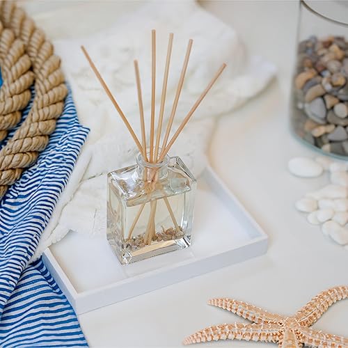 Miniatura 9 de Urban Naturals Juego de difusor de varillas de sal marina y niebla oceánica, fabricado con aceites esenciales y botánicos reales, elegante botella