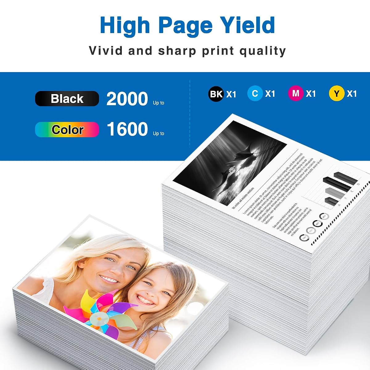 Starink 953XL Multipack kartridże do drukarek, kompatybilne z HP 953 XL 953XL do drukarek HP Officejet Pro 7720 8710 8715 8730 8210 8720 7740 8725 8218 8740, żółty, czarny, cyjan, magenta, 4 sztuki w