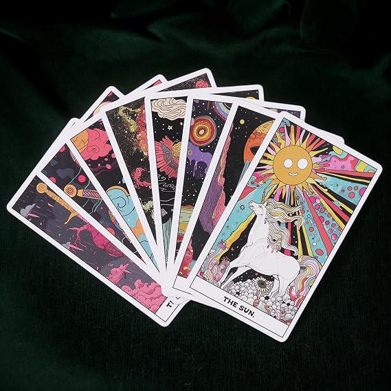 Dark Phantom Tarot Deck - Gothic Inspired Tarot Cards | Complete 78 Card Set With Instruction Manual, Finish, Artistic Illustrations For Divination, And Daily Tarots Use