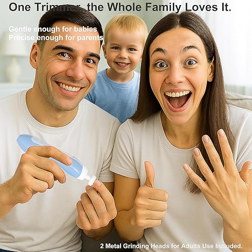 Miniatura 6 de Fansidi Almohadillas eléctricas de repuesto para lima de uñas para bebé, recortadora de uñas eléctrica para bebés, almohadillas de lija de papel de