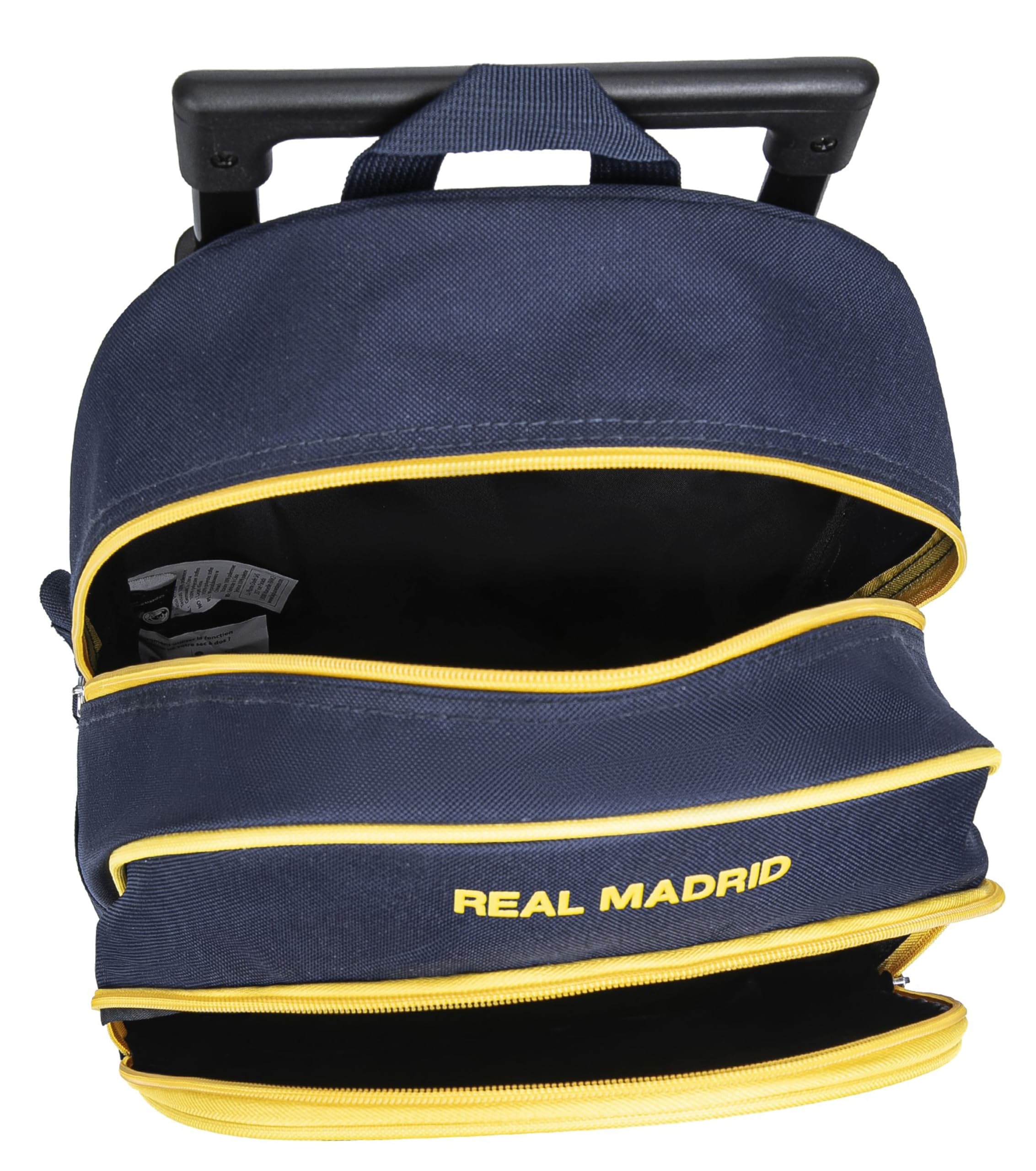 Real Madrid - Mochila escolar con ruedas Real - Colección oficial