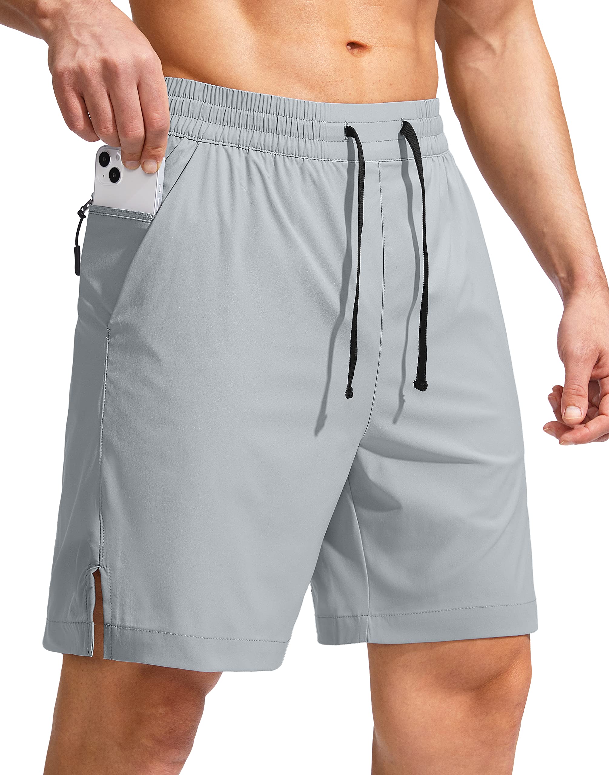 G Gradual Men's Swim Trunks Quick Dry Bathing Suit Beach Board Shorts for Men with Zipper Pockets and Mesh Lining
