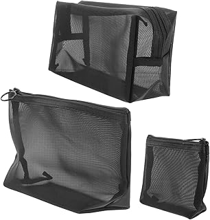 Beavorty 3 bolsas de viaje de malla con crema...