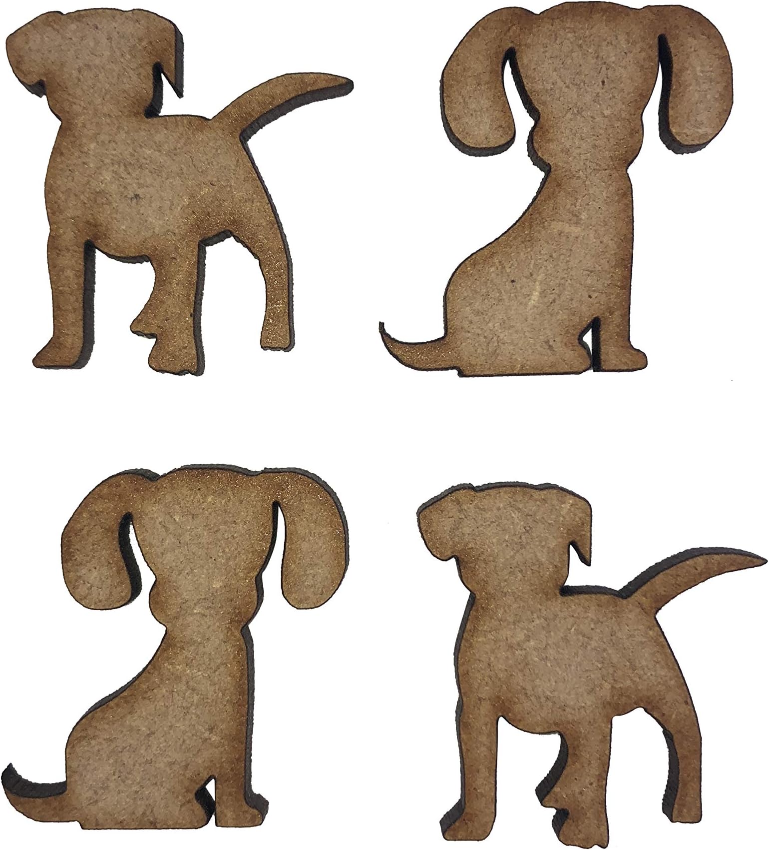 20x Puppy Dog Puppies Dogs 3cm Wood Craft Embelishments Laser Cut Shape MDF