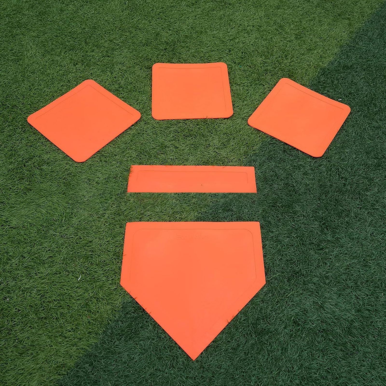 Juego de bases de goma para béisbol y sóftbol, equipo de entrenamiento para entrenamiento en interiores y exteriores