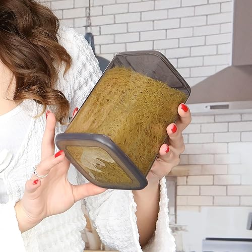 Miniatura 4 de T&D HOME GOODS Tarros de almacenamiento con tapa, herméticos, juego de 12 recipientes de almacenamiento, sin BPA, contenedor de almacenamiento para