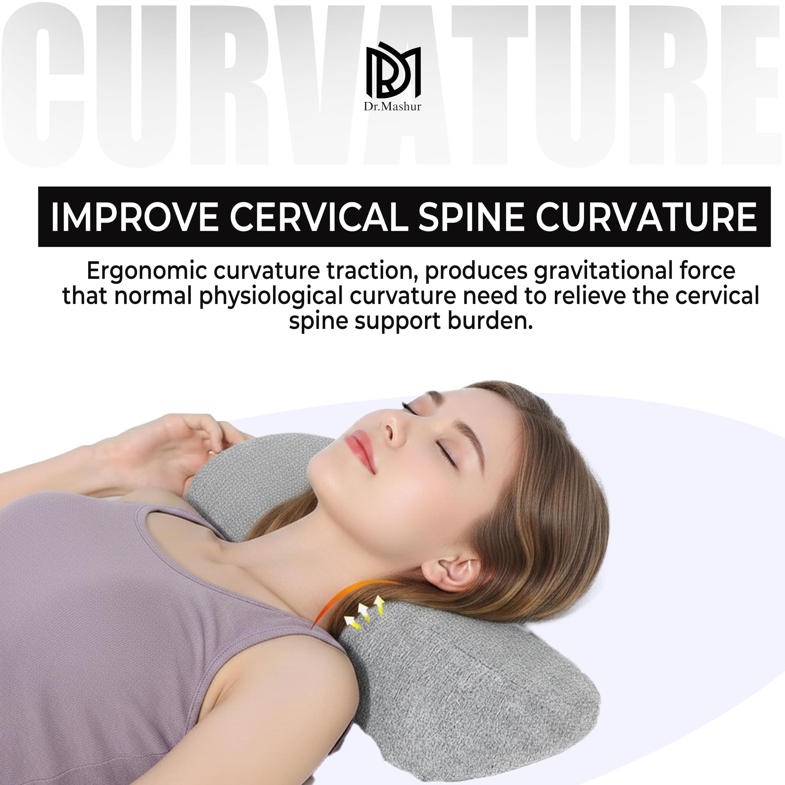 Cervical Roll Pillow - Neck Support & Spinal Alignment -6 Cervical Roll Pillow - Neck Support & Spinal Alignment -6