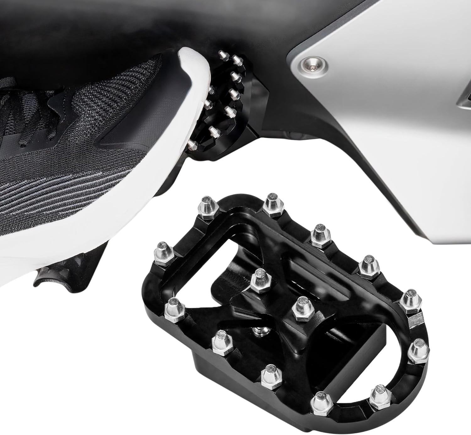 Aluminum Brake Pedal Covers Fit for Can Am Ryker All Models ACE 600/900/ Rally/Sport Edition (2015-2025) Brake Foot Rest Peg Holder