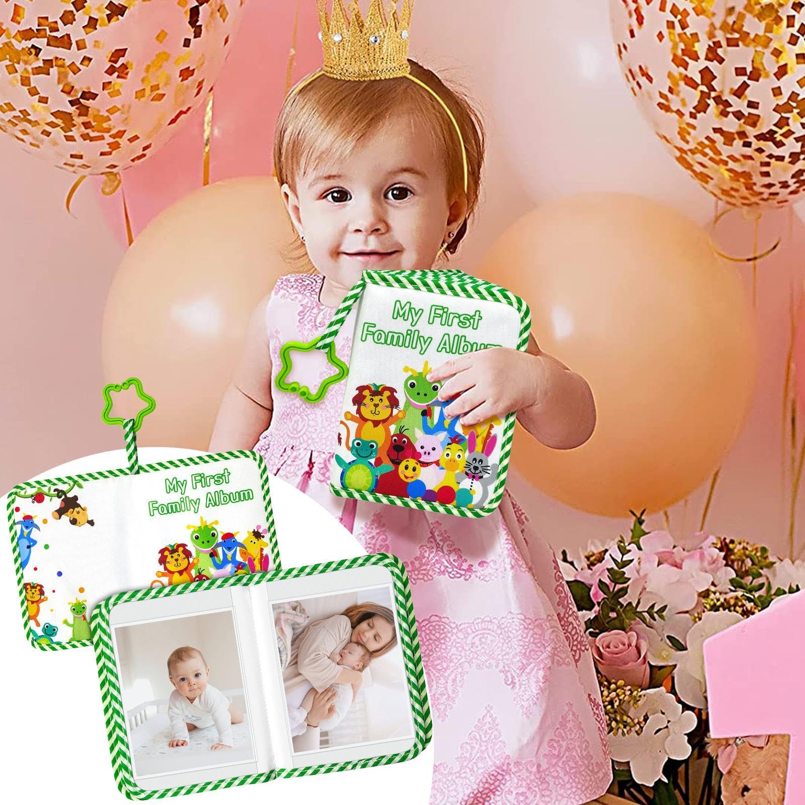 Albums photos de bébé, livre photo de bébé, Album en tissu pour bébé à motif animalier avec crochet étoile, Peut contenir 17 photos, couverture en tissu doux, livre de souvenirs pour Albums photos de bébé, livre photo de bébé, Album en tissu pour bébé à motif animalier avec crochet étoile, Peut contenir 17 photos, couverture en tissu doux, livre de souvenirs pour