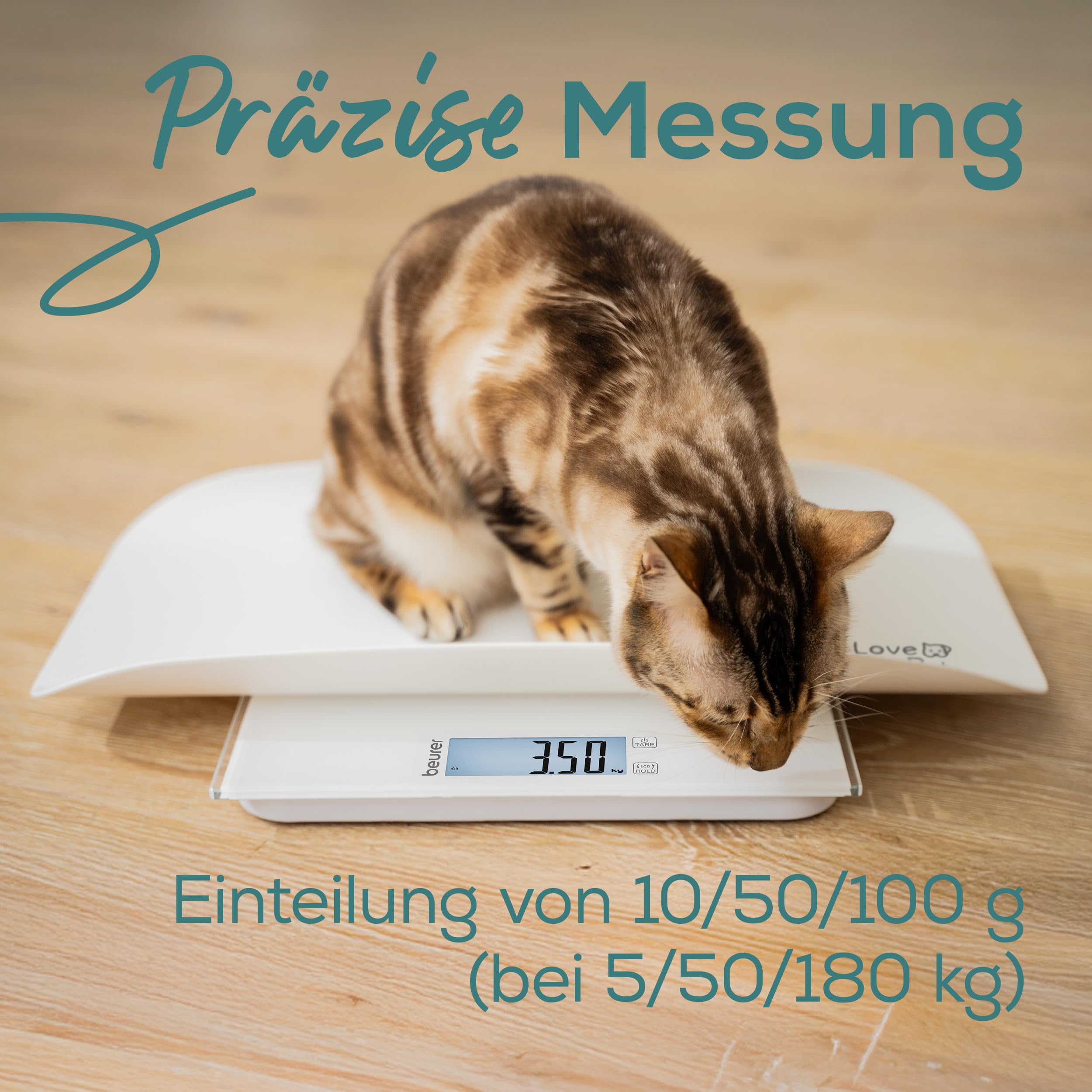 Beurer Love Your Pet Tierwaage "Polly" für Haustiere und Menschen
