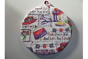 Red Hat Society Hattitude Heat-Resistant Quilted Pot Holders