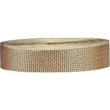Strapworks Lightweight Polypropylene Webbing - Poly Strapping for Outdoor DIY Gear Repair, Pet Collars, Crafts   1 Inch by 10, 25, or 50 Yards, Over 20 Colors