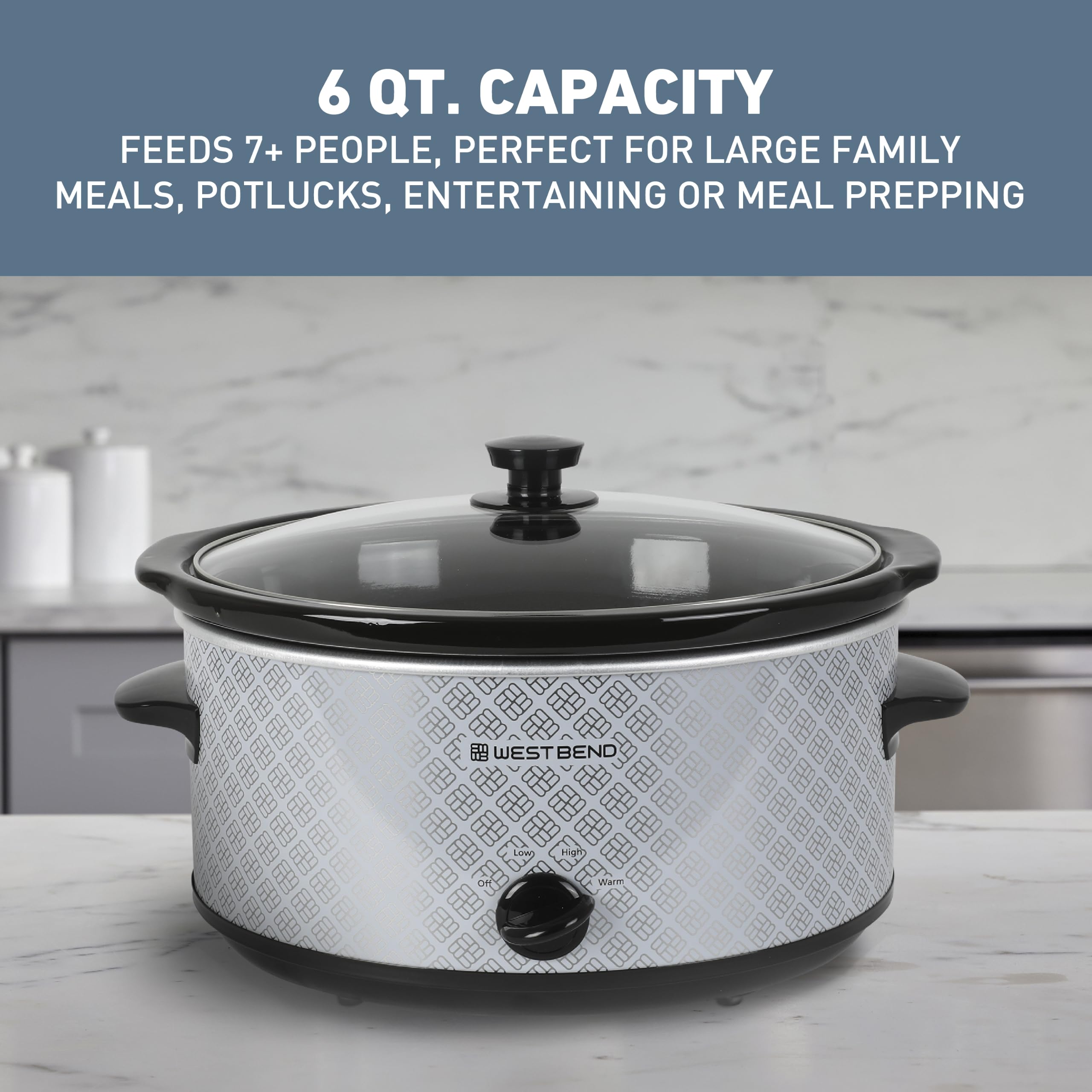 Amazon.com: West Bend Slow Cooker 6-Quart Manual Crockery Style