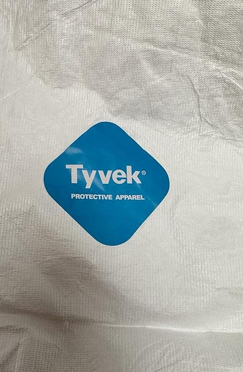 Lakeland 1412L DuPont TY120S Tyvek Disposable Protective Coverall ,Pack of 25 White, Large,