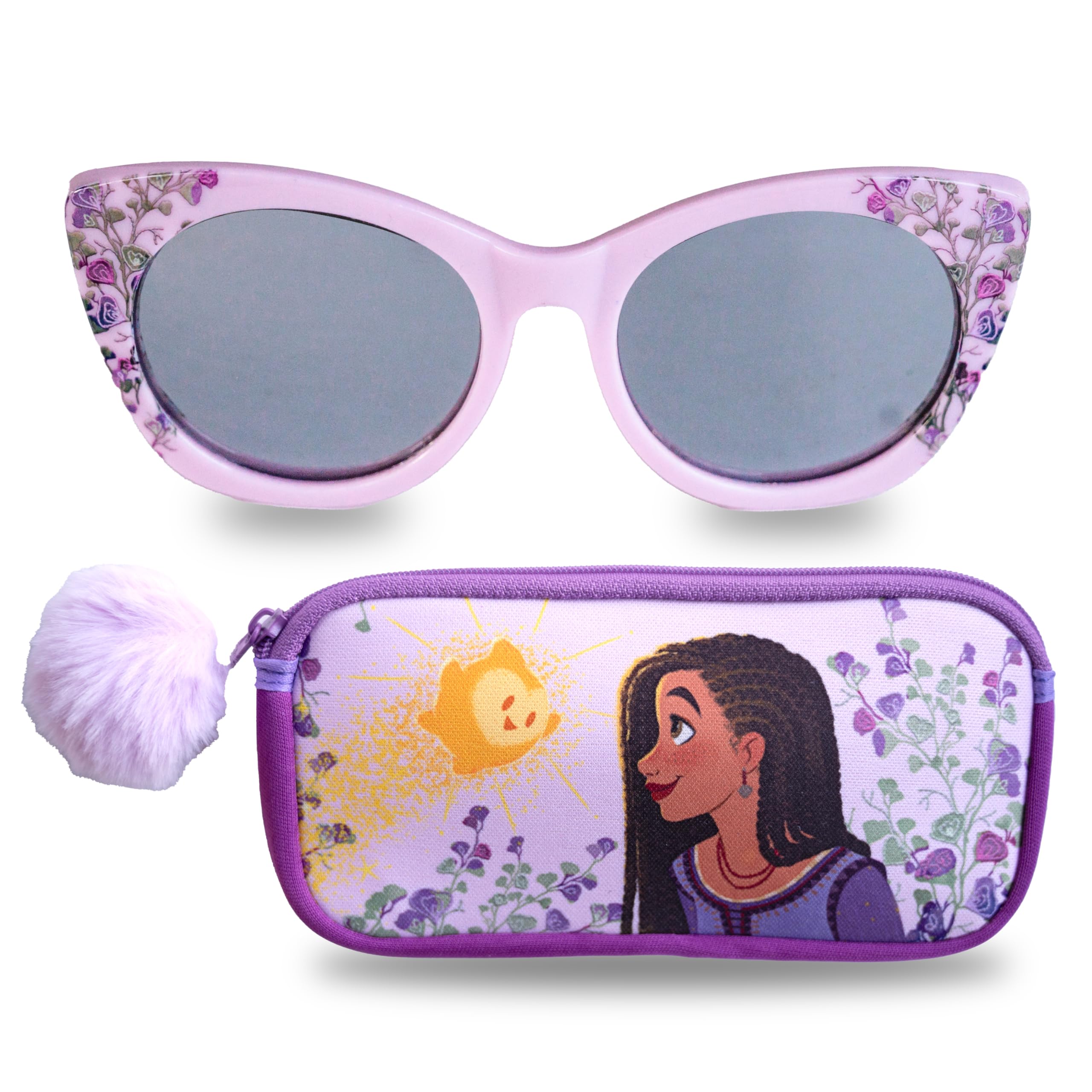 Disney Wish Girls Sunglasses And Glasses Case For Kids Toddler
