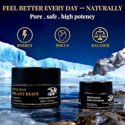 Miniatura 7 de Resina Shilajit del Himalaya, grado dorado puro, 100% natural con más de 85 oligominerales | Impulso de energía y apoyo inmunológico para hombres y